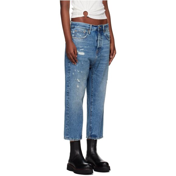 R13 Tailored Drop Jean in "Bain Blue", size 28 - Picture 2 of 16